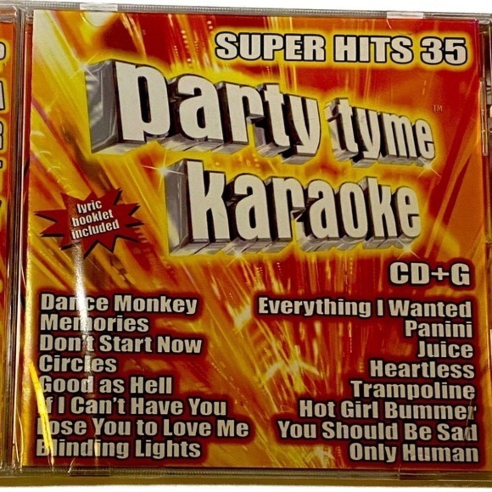 Party Tyme Karaoke Super Hits 35 CD New Sealed not the original artist